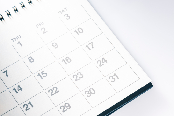 歯のクリーニングに通うスケジュールのイメージ