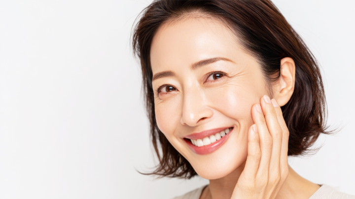 定期的なクリーニングで健康な口腔内を保つ女性