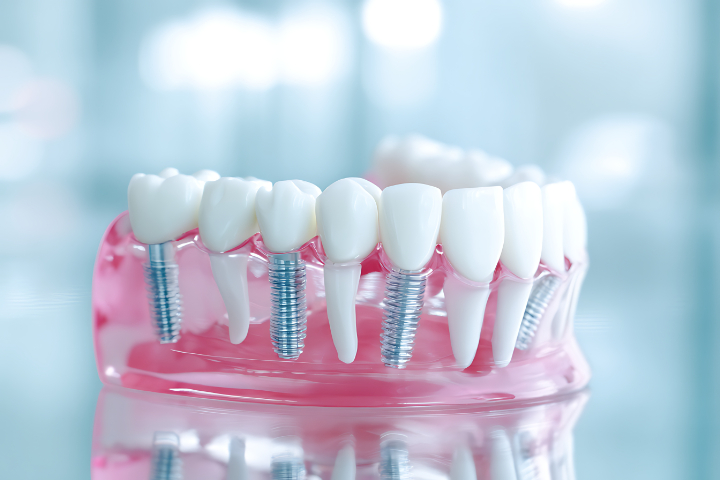 インプラント治療をした歯のイメージ