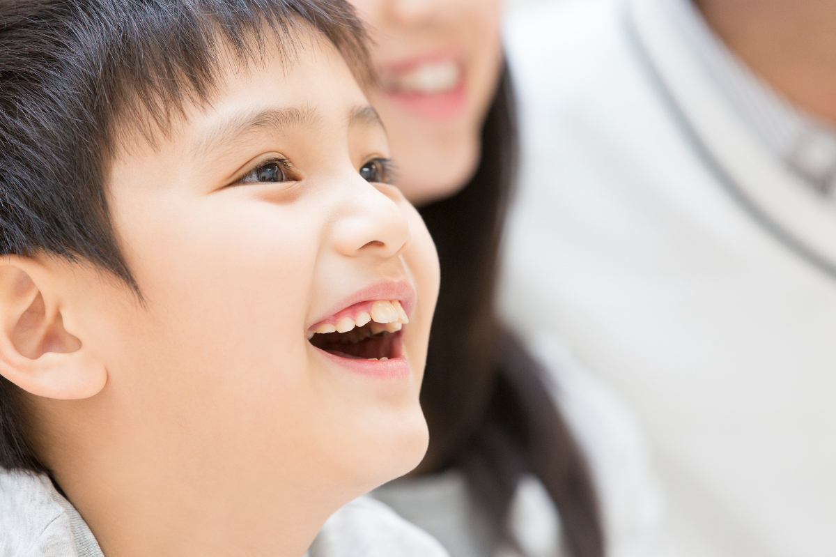 出っ歯が目立つ男の子