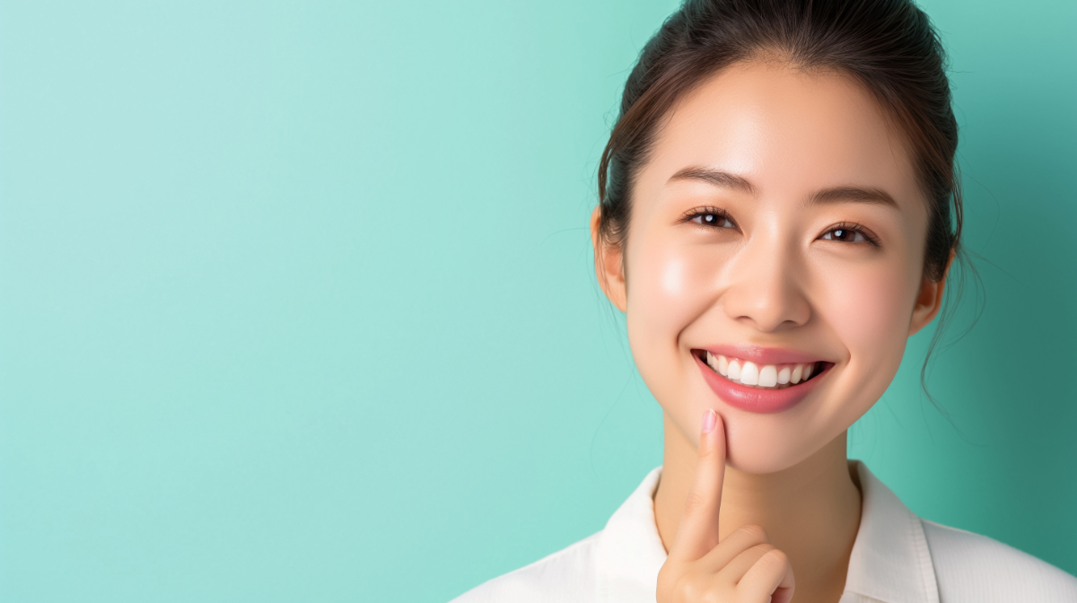 歯周病ケアで健康なお口を維持する女性