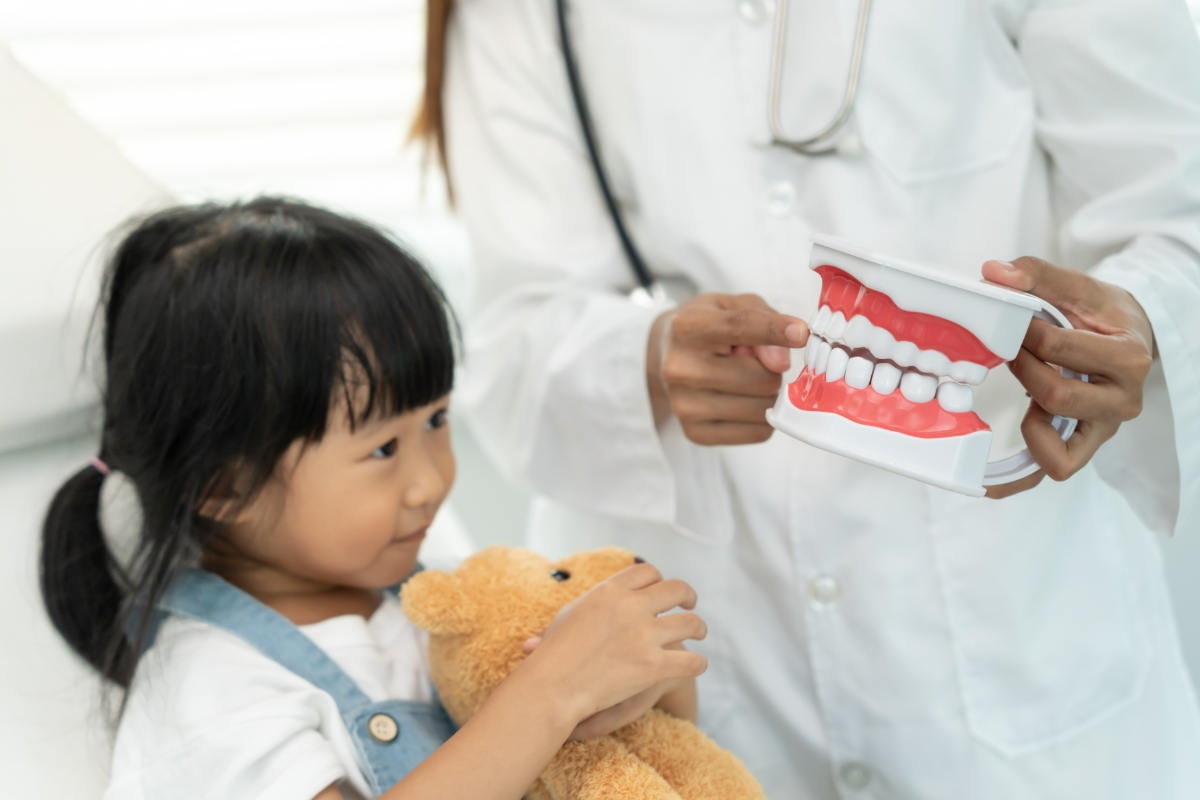 小児矯正をしようとしている子ども