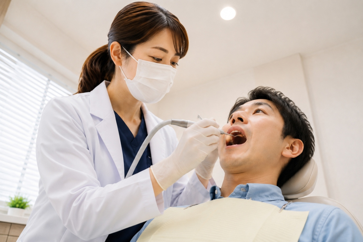 歯医者の定期検診イメージ